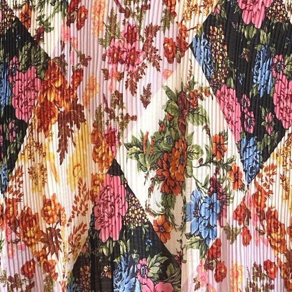 Anthropologie Maeve Shara Floral Patchwork Printed Midi Dress Size Small - Picture 9 of 12